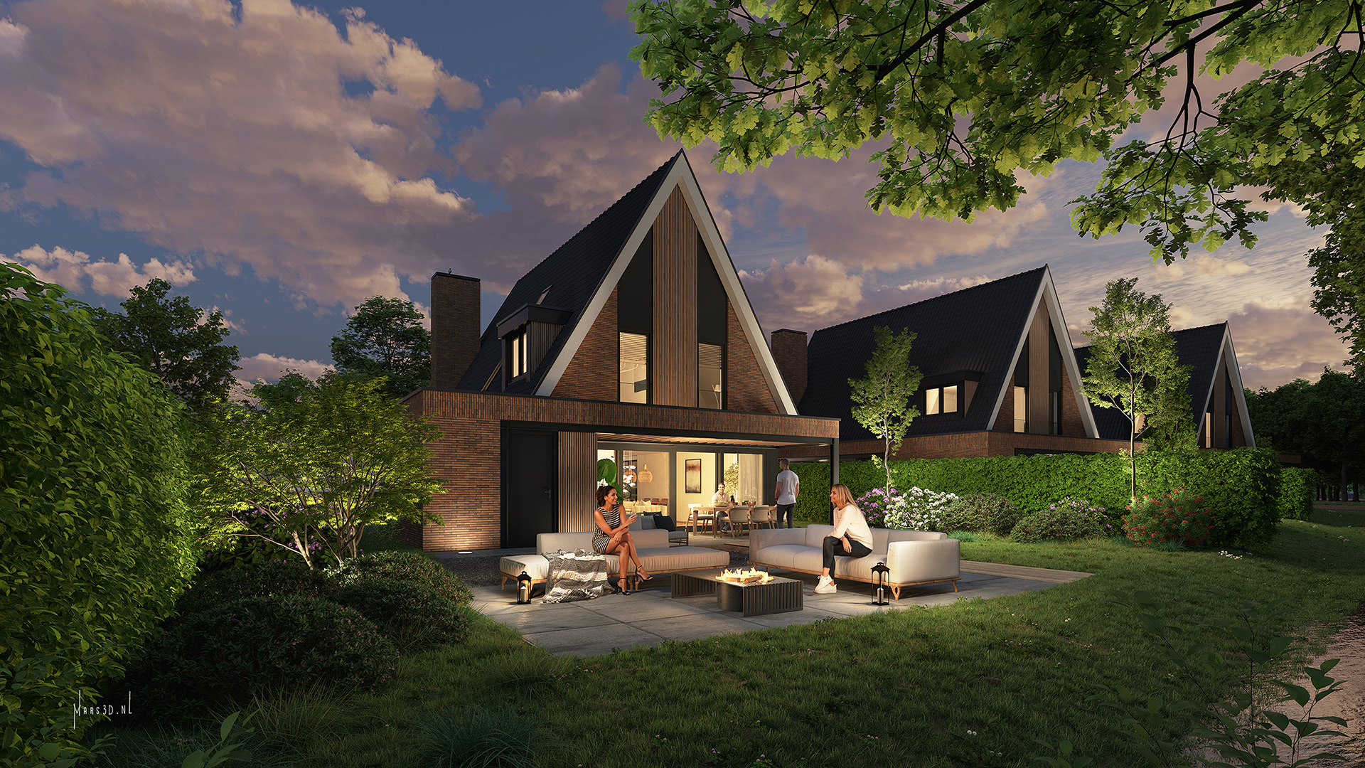 Tuinimpressie bouwnummer 2